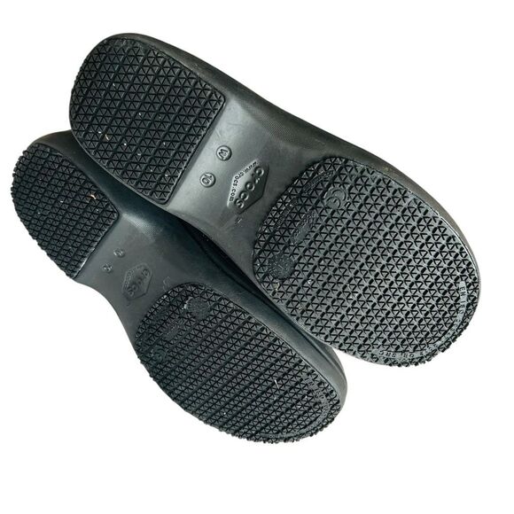 Crocs Neria Pro II Slip Resistant Work Clog Black Leopard Women's 10 Nurse Teach - Picture 7 of 9